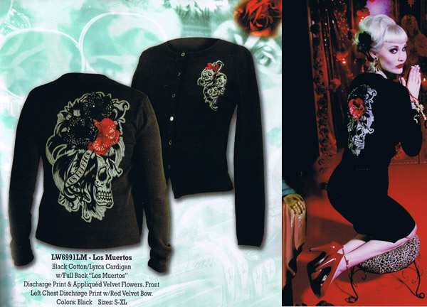 Los Muertos Cardigan by Lucky 13