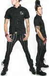 Show product details for Junkie Fit Striped Guys Stretch Jeans by Lip Service - SALE