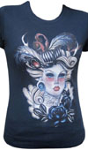 The Mad Ones girls fitted shirt by Low Brow Art Company - SALE