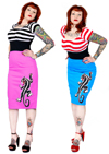 Show product details for Fitted Striped Peasant Blouse by Mode Merr