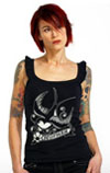 Show product details for Mother Swallow Girls Ruffle Tank by Sailor Jerry - SALE