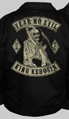 King Kerosin Embroidered Work Jacket by Timeless Clothing- Fear No Evil - SALE