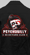 Show product details for King Kerosin Guys Button Up Work Shirt by Timeless Clothing- Psychobilly