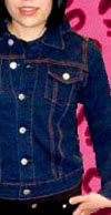Show product details for Runaway Girls Slim Fit Stretch Denim Jean Jacket by No Future