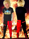Show product details for Split Leg Zipper Pants by No Future