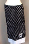 Show product details for Polka Dot Pencil Skirt With Cat N Bones Embroidery by Paper Doll (Sale price!)