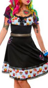 Sew What Cupcake Dress By Paper Doll - Blue- SALE