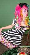 Sew What Striped Cupcake Dress By Paper Doll - SALE sx XL only