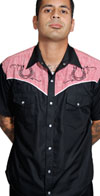 My Lucky Western Red Gingham & Black Button Up Western Shirt by Steady  