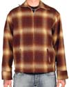 Show product details for Brown Plaid Zip Jacket by Steady
