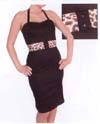 Show product details for Janes Cocktail Dress In Black/Leopard By Steady - SALE