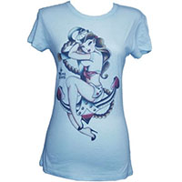 Sailorette -Susana Alonso girls light blue  shirt by Black Market Art Company