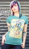 Great Santini on a teal girls shirt by Black Market Art Company - SALE sz S & L only