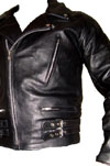 Show product details for AYP Biker Jacket- Brit Style Super Soft Black Leather Slim Fit Jacket (Free shipping for US customers!)