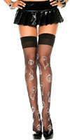 Ghost & Pumpkin Thigh Highs