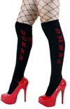Over The Knee Girls Socks by Sourpuss- Roller Derby - SALE