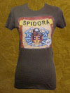 Spidora on a grey girls shirt by Black Market Art Company - SALE sz S & XL only