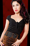 Dame Tie Top in Black by Switchblade Stiletto