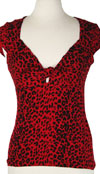 Dame Tie Top in Red Leopard by Switchblade Stiletto