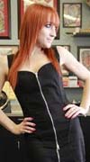 Combat Rock Sergeant Top in Black by Switchblade Stiletto