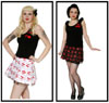 Show product details for Cherries Mini Skirt by Collectif/Guilty Clothing (Sale price!)