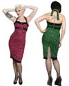 Show product details for Stella Dress in Leopard Flock by Collectif/Guilty Clothing - SALE