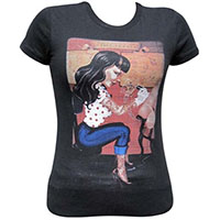 Tattoo Parlor girls black shirt by Black Market Art Company - artwork by Gabi Spree - SALE