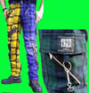 Show product details for Cotton Blend Zip Bondage Pants by Tiger Of London