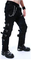 Show product details for Slimfit Side Buckle Trouser by Dead Threads