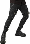 Show product details for Slimfit Pinstripe Strapped Trouser by Dead Threads