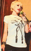 Show product details for Invisible Girl on a white gitls fitted shirt by Low Brow Art Company