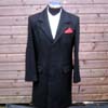 Show product details for Crombie 3/4 Black Wool Jacket by Warrior Clothing