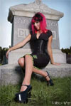 Show product details for Old Monster Pencil Skirt With by Zombie Kitten (Sale price!)