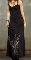 Chain Harness Maxi Dress With Deer Head Print by Lip Service - SALE