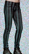 Girls Striped Skinny Stretch Jeans in BLACK/GREY by Lip Service