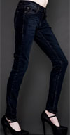 Girls Dark Indigo Skinny Stretch Jeans by Lip Service