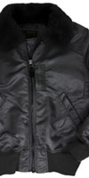B-15 Flight Jacket by Alpha Industries- Black