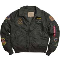 CWU Pilot Flight Jacket by Alpha Industries- Black