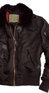 Injector B-15 Flight Jacket by Alpha Industries- Washed Black