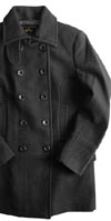 Womens Olivia Pea Coat by Alpha Industries- Black