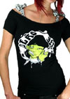 Annabel Bow Girls Top by Too Fast Clothing- Dead Beat - SALE