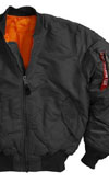 MA-1 Flight Jacket by Alpha Industries- Black