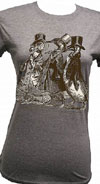 Aristocrats on a heather brown girls fitted shirt by Annex Clothing
