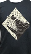 Wild Boar on a black guys slim fit shirt by Annex Clothing - SALE