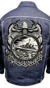 Limited Edition - Indigo Stretch Denim Jacket by Black Market Art Company - Battleship