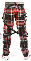 Bondage Pants by Dogpile- BLACK PLAID