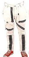 Upstart Zip Pants by Dogpile- WHITE