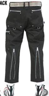 Flood Zipper Pants by Dogpile- BLACK