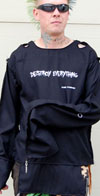 Destroy Everything Long Sleeve White Muslin Bondage Top  by Tiger of London