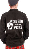 Army Green Shirt With Back Print by Tiger of London- The Filth And The Fury
